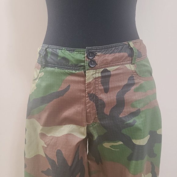 Super Rare Vintage Late 90s/Y2K BETSEY JOHNSON Camouflage Wide Leg Raver Pants - Picture 6 of 14